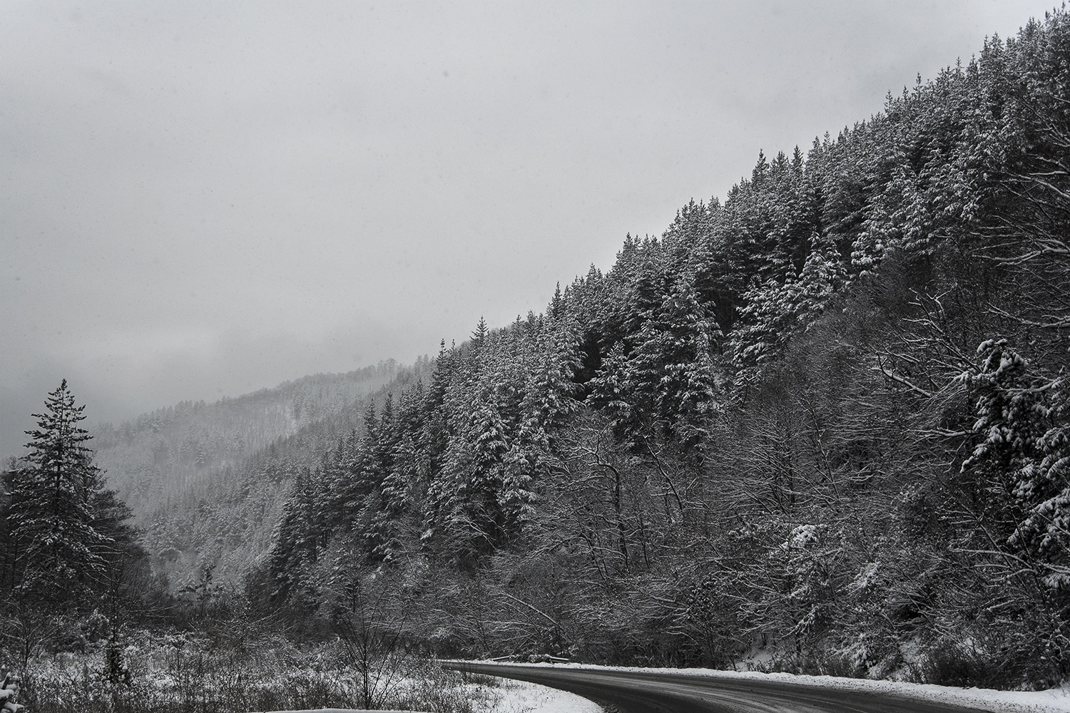 Τα στρώματα του χιονιού… σε ασπρόμαυρο φόντο (Φωτογραφίες)