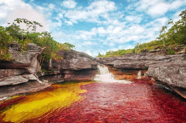 Το ποτάμι των 5 χρωμάτων σαγηνεύει τους επισκέπτες με τις μοναδικές του αποχρώσεις (φωτογραφίες)