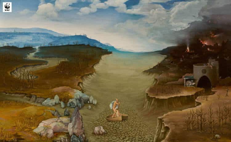 Η WWF και το μουσείο Prado αλλάζουν διάσημους πίνακες και δείχνουν τις επιπτώσεις της κλιματικής αλλαγής