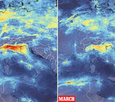 Δορυφορικές εικόνες αποκαλύπτουν μεγάλη μείωση της μόλυνσης κατά την καραντίνα του κορονοϊού