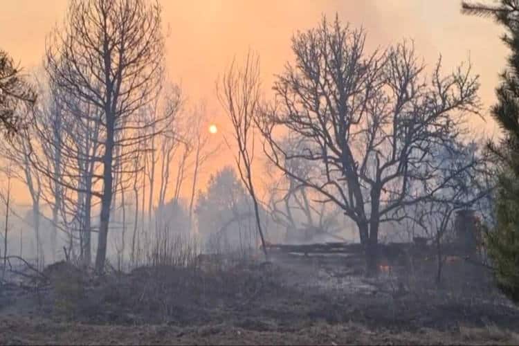 Δασική πυρκαγιά στο Τσερνομπιλ εκτοξεύει τα επίπεδα ραδιενέργειας 16 φορές πάνω από το κανονικό
