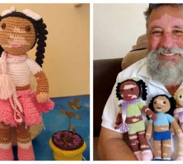 Άνδρας με λεύκη πλέκει κούκλες για να ενισχύσει την αυτοπεποίθηση των παιδιών με την ίδια δερματική πάθηση