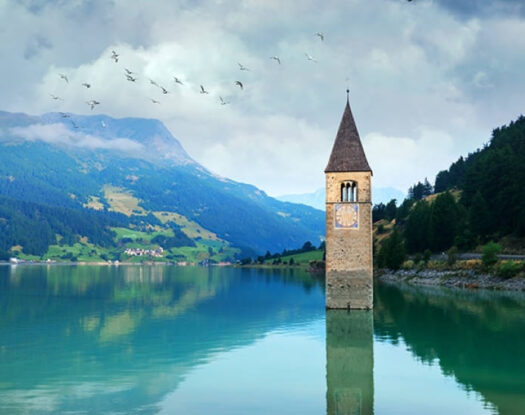 Ιταλία: Βυθισμένη μεσαιωνική πόλη αναδύεται από τη λίμνη για πρώτη φορά μετά από 70 χρόνια