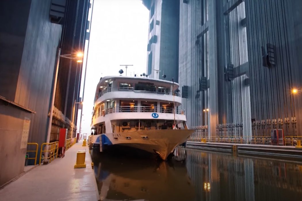 Κίνα: Ένας ανελκυστήρας για πλοία 3.000 τόνων, χάρη στον Αρχιμήδη! (Βίντεο)