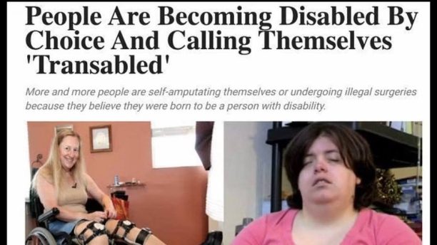 Transableism | Υγιή άτομα ακρωτηριάζονται εθελοντικά και αυτοπροσδιορίζονται ως άτομα με αναπηρία!