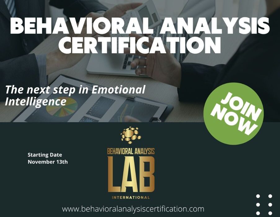 Behavioral Analysis Certificate program: Γίνε πιστοποιημένος ειδικός στην κατανόηση και ερμηνεία της ανθρώπινης συμπεριφοράς