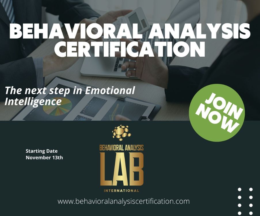 Behavioral Analysis Certificate program: Γίνε πιστοποιημένος ειδικός στην κατανόηση και ερμηνεία της ανθρώπινης συμπεριφοράς