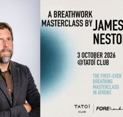 Ο James Nestor στην Αθήνα για ένα αποκλειστικό Breathwork Masterclass