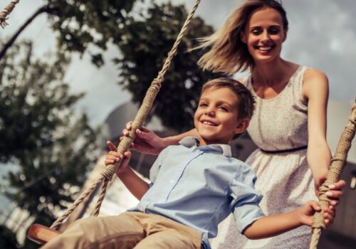 parents on a playground